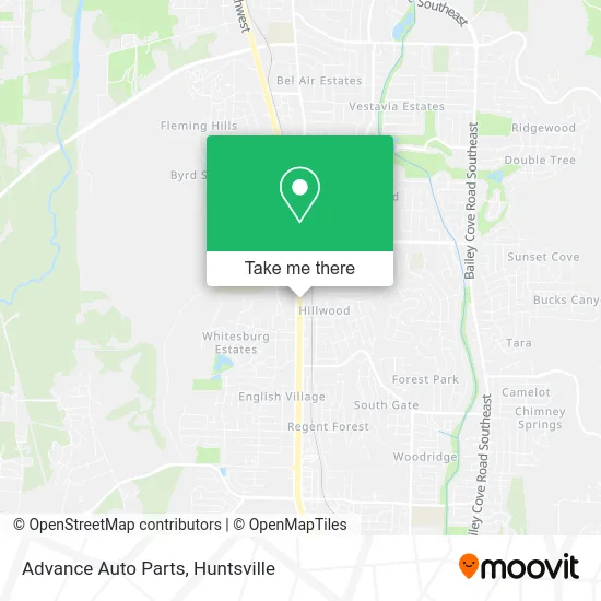 Advance Auto Parts map