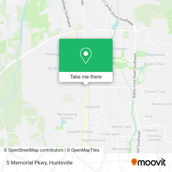 S Memorial Pkwy map