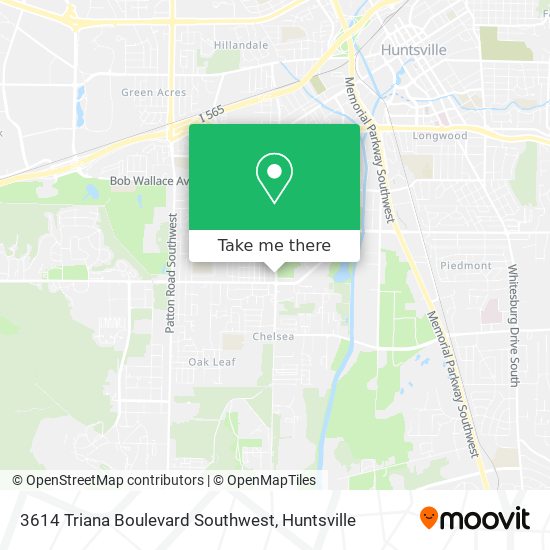 Mapa de 3614 Triana Boulevard Southwest