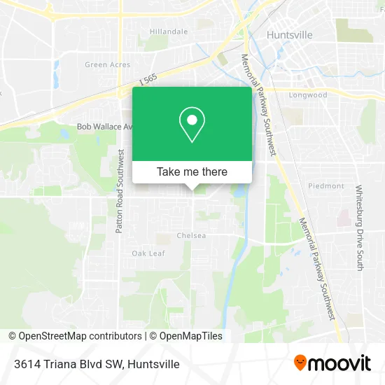 3614 Triana Blvd SW map