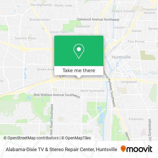 Mapa de Alabama-Dixie TV & Stereo Repair Center