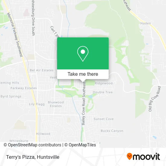 Terry's Pizza map