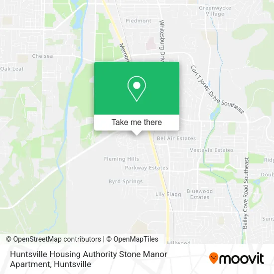 Huntsville Housing Authority Stone Manor Apartment map
