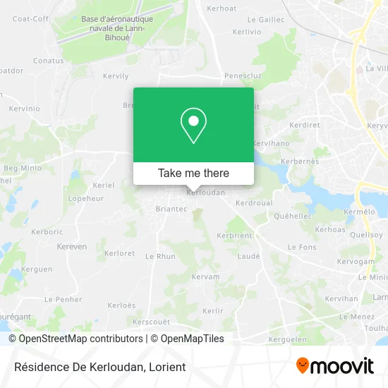 Résidence De Kerloudan map