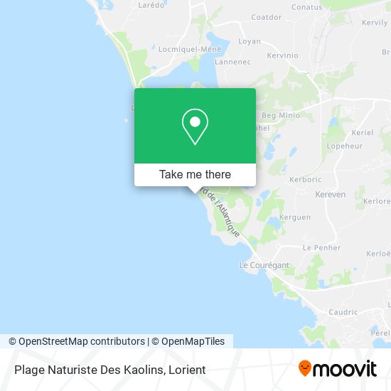 Mapa Plage Naturiste Des Kaolins