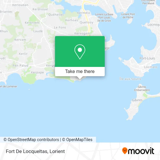 Fort De Locqueltas map