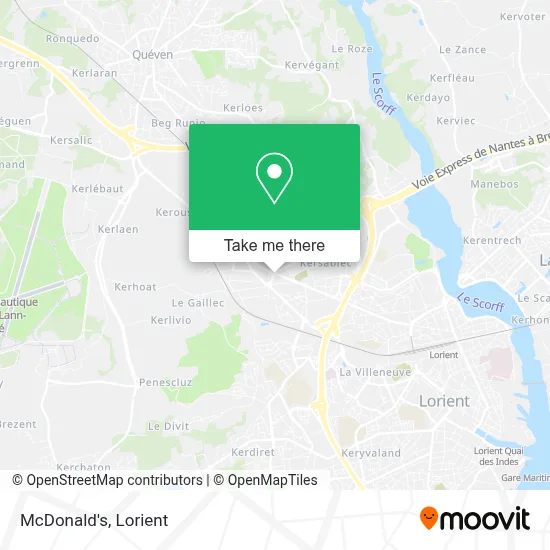 Mcdonald's map