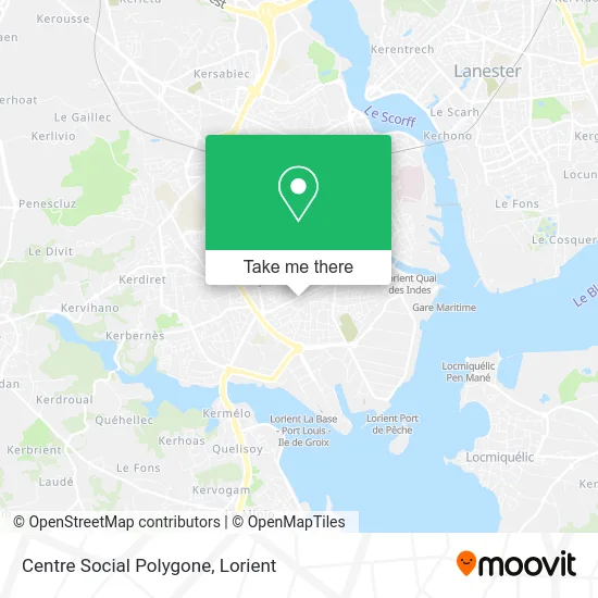 Centre Social Polygone map