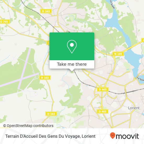 Terrain D'Accueil Des Gens Du Voyage map