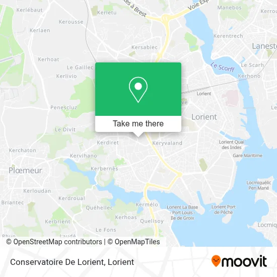 Conservatoire De Lorient map