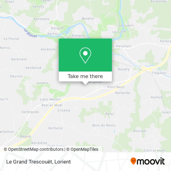 Le Grand Trescouët map