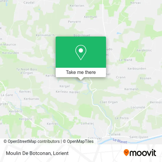Moulin De Botconan map