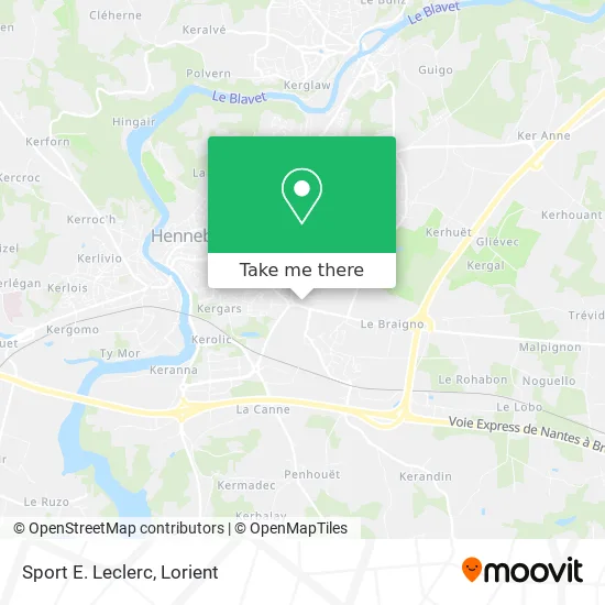 Sport E. Leclerc map