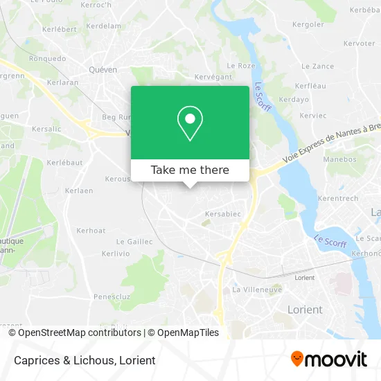 Caprices & Lichous map