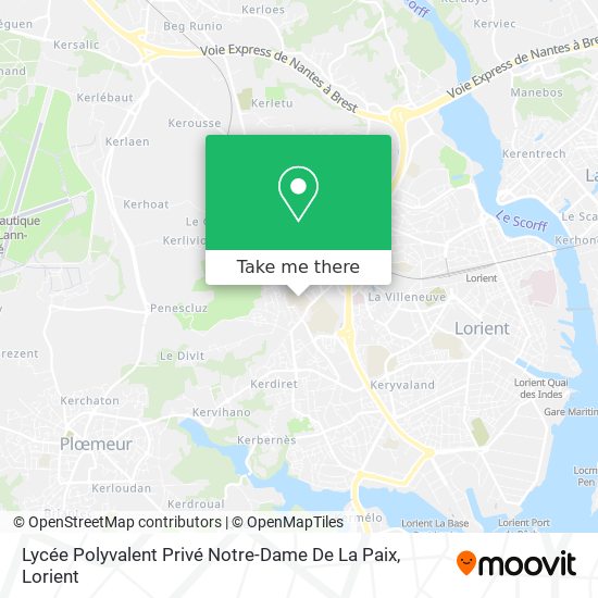 Lycée Polyvalent Privé Notre-Dame De La Paix map