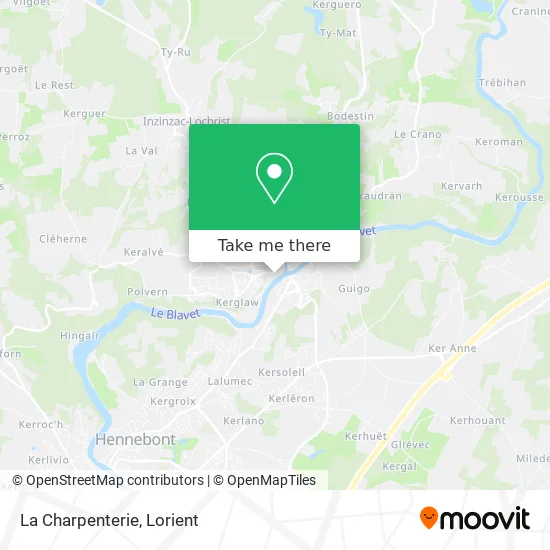 Mapa La Charpenterie