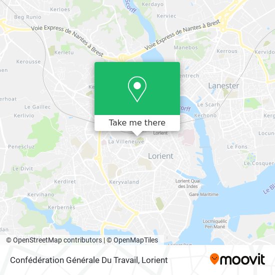 Confédération Générale Du Travail map