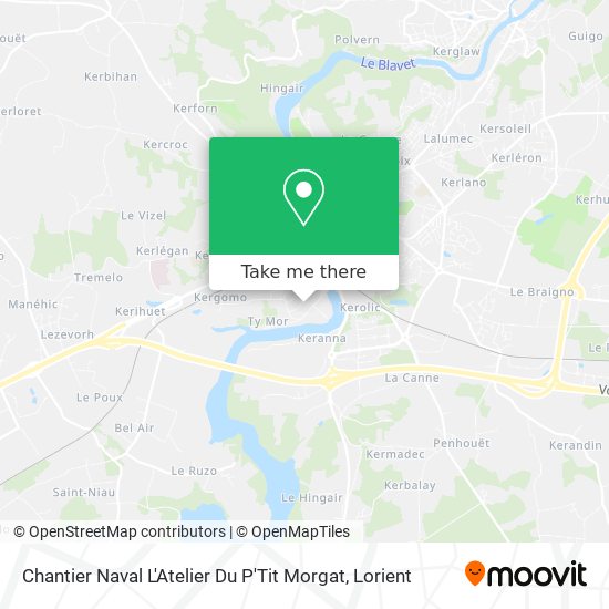 Chantier Naval   L'Atelier Du P'Tit Morgat map