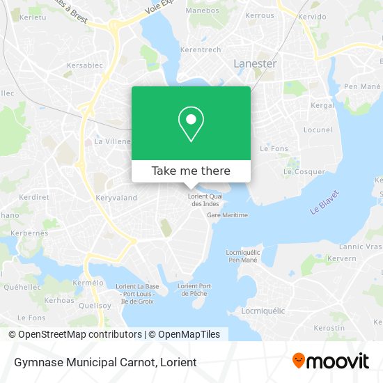 Gymnase Municipal Carnot map