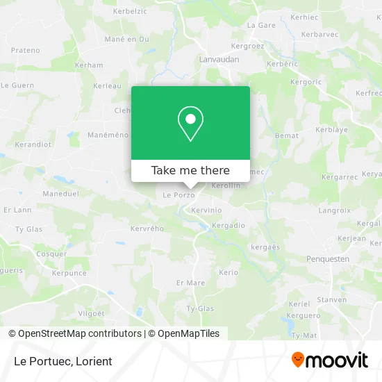 Le Portuec map