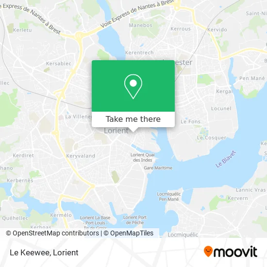 Le Keewee map