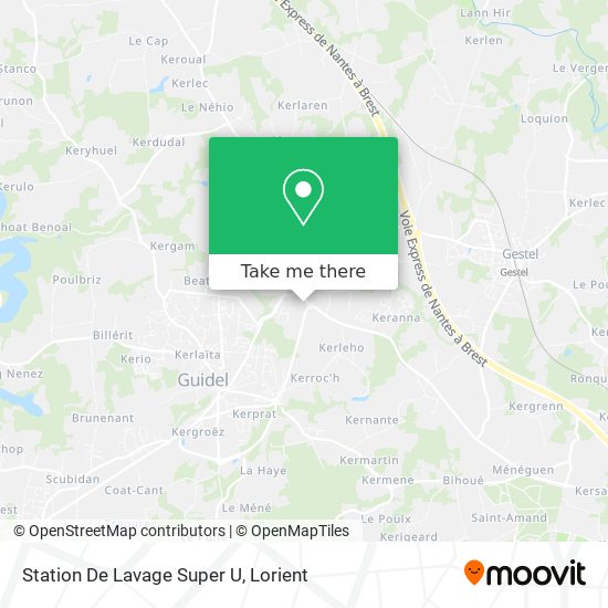 Station De Lavage Super U map