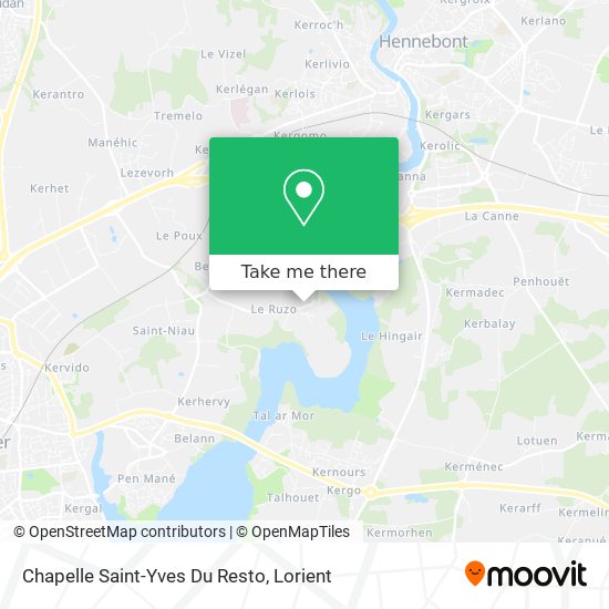 Chapelle Saint-Yves Du Resto map