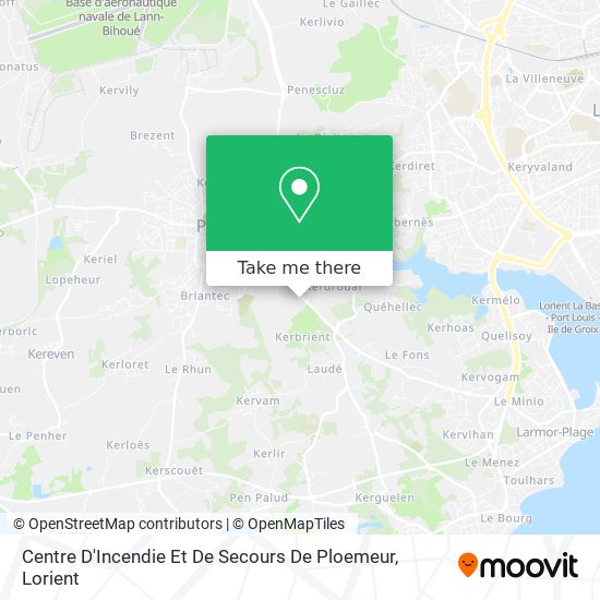 Centre D'Incendie Et De Secours De Ploemeur map