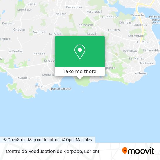 Centre de Rééducation de Kerpape map