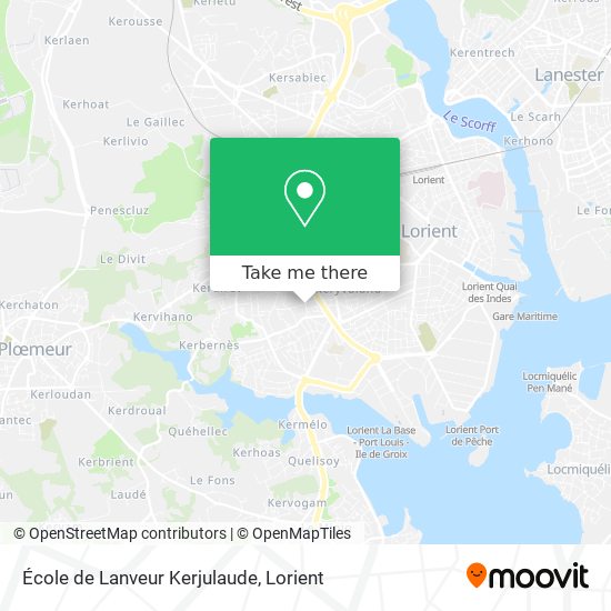 École de Lanveur Kerjulaude map