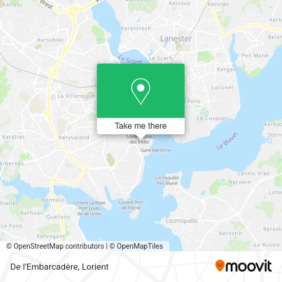 De l'Embarcadère map