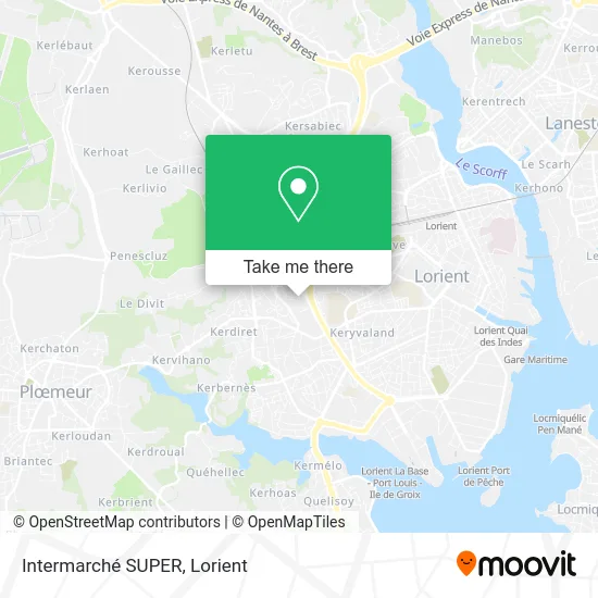 Intermarché SUPER map