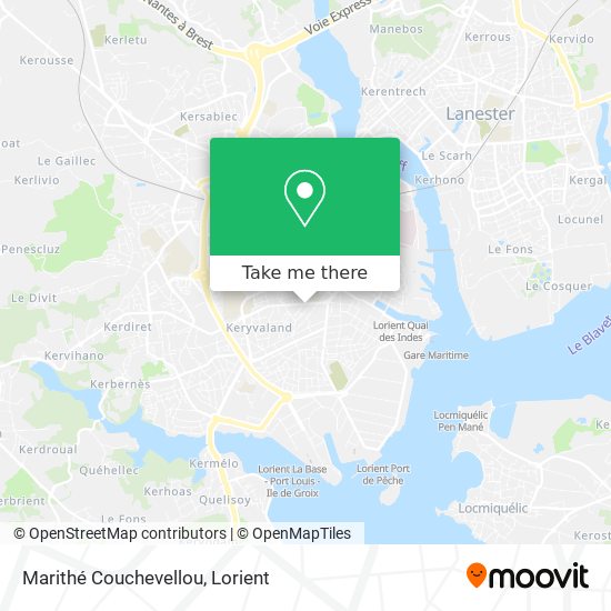 Marithé Couchevellou map