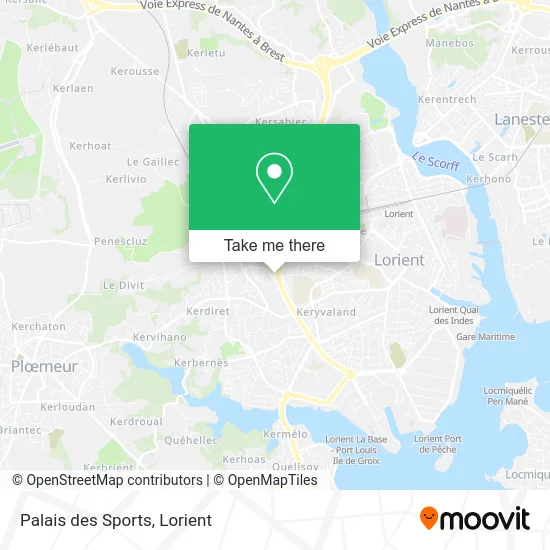 Palais des Sports map