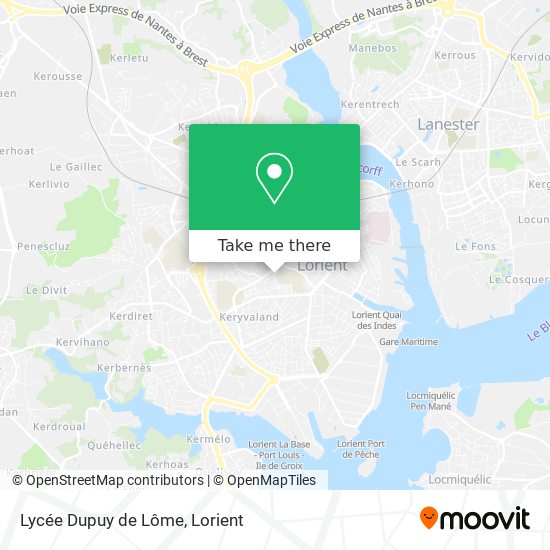 Lycée Dupuy de Lôme map