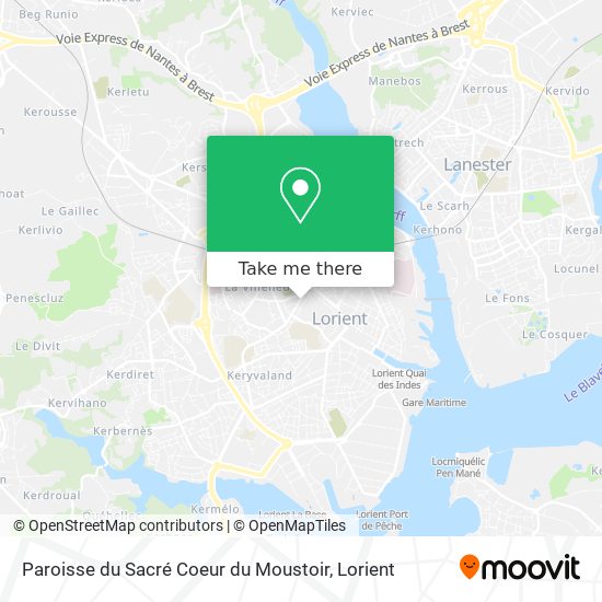 Paroisse du Sacré Coeur du Moustoir map
