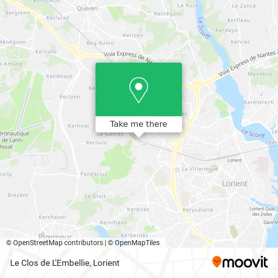 Le Clos de L'Embellie map