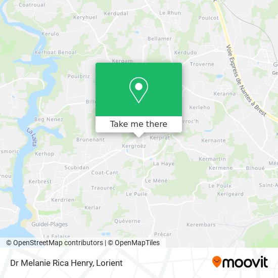 Dr Melanie Rica Henry map