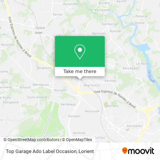 Top Garage Ado Label Occasion map