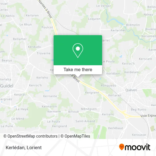 Kerlédan map