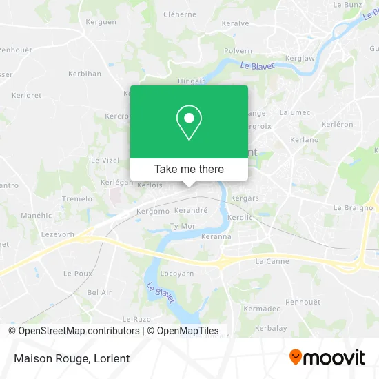 Maison Rouge map