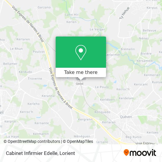 Cabinet Infirmier Edelle map
