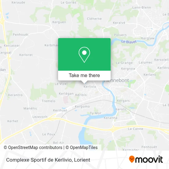 Complexe Sportif de Kerlivio map