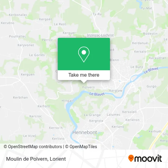 Moulin de Polvern map