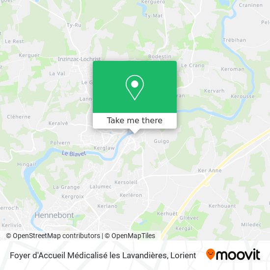 Foyer d'Accueil Médicalisé les Lavandières map