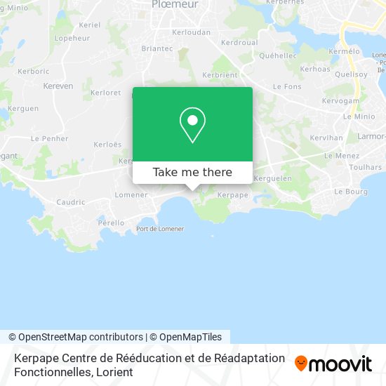 Kerpape Centre de Rééducation et de Réadaptation Fonctionnelles map