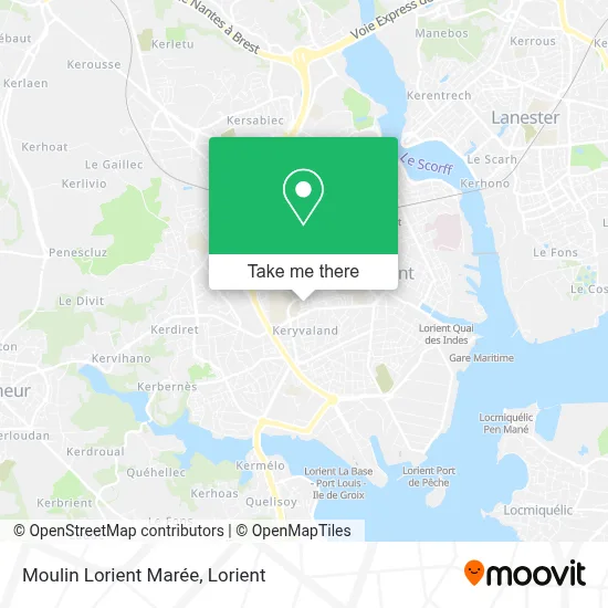 Moulin Lorient Marée map