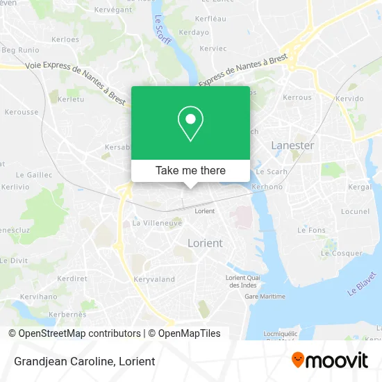 Grandjean Caroline map