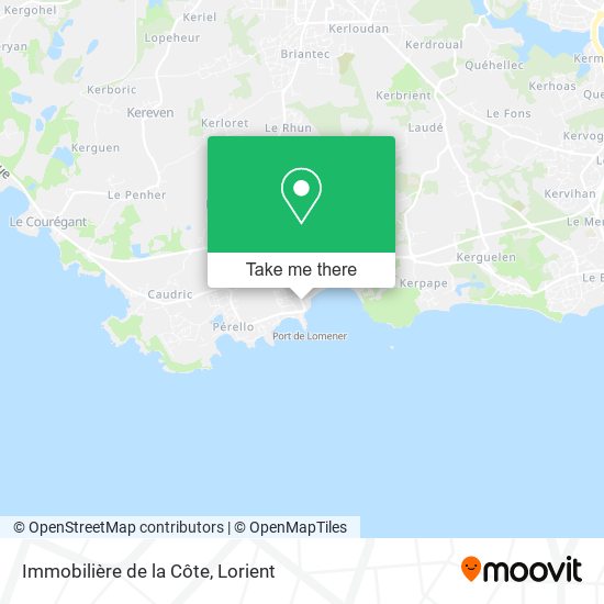 Immobilière de la Côte map