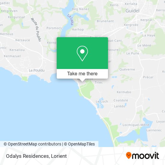 Odalys Residences map